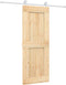 vidaXL - Schuifdeur - met - beslag - 80x210 - cm - massief - grenenhout