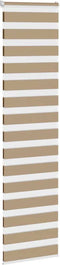 vidaXL - Zebra - Blind - 55x230 - cm - stofbreedte - 50,9 - cm - polyester - zandbruin