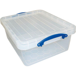 Really Useful Box - Box opbergdoos 23,5 l, nestbaar, transparant