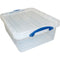 Really Useful Box - Box opbergdoos 23,5 l, nestbaar, transparant