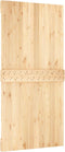vidaXL - Schuifdeur - met - beslag - 100x210 - cm - massief - grenenhout