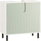 SoBuy BZR139-GR - Wastafel Onderkast - Uitsparing sifon - Groen