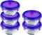 My First Pyrex Baby Voedselcontainer - Set van 5 Stuks - Glas - Paars - Pyrex