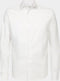 Profuomo slim fit heren overhemd - twill - strijkvriendelijk - wit - boordmaat: 39