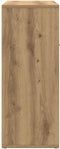 vidaXL - Dressoir - 60x30x75 - cm - bewerkt - hout - artisanaal - eikenkleurig