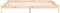 vidaXL - Bedframe - LED - massief - hout - 180x200 - cm
