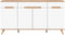 Furnilux Stockholm - Dressoir - Tijdloos ontwerp - Wit Eiken - 40x185x95cm