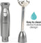 Salter Cosmos - Handblender - 400 W 2 snelheden roestvrijstalen staaf en messen - grijs/zilver