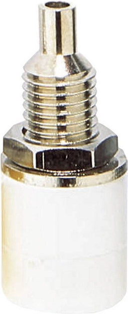 TRU COMPONENTS Laboratoriumbus Bus, inbouw verticaal Stift-Ø: 4 mm Wit 1 stuk(s)