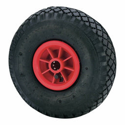 Ruedas Alex - Wiel met band - Ø 26 cm 175 kg - Zwart Rood