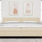 vidaXL - Hoofdbord - Diamant - Blokken - Design - Crème - 200 - cm - Stof