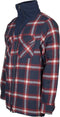 Life Line Peter Gevoerde Flanel Vest Heren Zwart/rood/wit Maat M