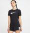 Nike Dri-FIT Crew - Sportshirt Dames - Korte mouwen - Zwart - Maat XS
