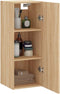 vidaXL - Hangkast - 34,5x34x90 - cm - sonoma - eikenkleurig