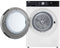 LG RH90V9ZVEN - Warmtepompdroger - 9 kg - 62 dBA - Auto cleaning condensor - Glazen deur met zwarte inleg
