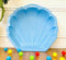 AMIGO Pilsan Abalone Zandbak Schelp - Zwembad - Schelp - 84 x 90 cm - Blauw