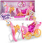 Sparkle Girlz - Eenhoorn en prinses pop met rijtuig set - Meerkleurig