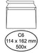 Hermes - Envelop hermes bank c6 114x162 zk 500st wit