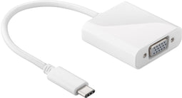 Wentronic USB-C/VGA Adapter - 1080p 60Hz - Wit