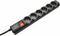 Trust Surge Protector 6 ports - Beveiligde stekkerdoos - 6x Geaarde stekkers - Zwart