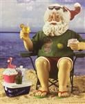 Kurt S. Adler Fabriche santa met strand set. Hoogte: 20cm