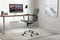 Feel Furniture - Luxe Bureaustoel - Lage Rugleuning - Donkergrijs met Zilveren Frame