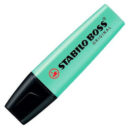 STABILO BOSS ORIGINAL Pastel - Markeerstift - Markeren Met Pastelkleuren - Vleugje Mint - Doos 10 stuks