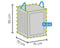 Atlantis Outdoor - Opbergtas Tuinkussens - TÜV Rheinland gecertificeerd 75 x 75 x 90 cm - Grijs / Antraciet
