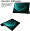 Accezz Trifold Bookcase Samsung Tab S9 FE Plus - Kunstleer - Auto-wake functie - Zwart