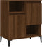 vidaXL - Dressoir - 60x35x70 - cm - bewerkt - hout - bruin - eikenkleur