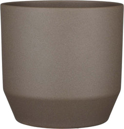 Mica Decorations Nola Bloempot - 27x27x25 cm - Keramiek - Bruin