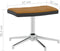 vidaXL Relaxstoel met voetenbank fluweel en PVC bruin