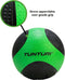 Tunturi Medicine Ball - Medicijnbal - 2 kg - Groen/Zwart - Rubber - Incl. gratis fitness app