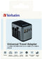 Verbatim UTA-03 - Universele Reisadapter - 1 x USB-C PD 30W & QC 3.0 - Zwart