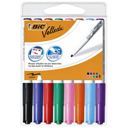 Viltstift Bic 1748 whiteboard rond ass 1.4mm blister à 8st | 6 stuks