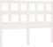 vidaXL - Hoofdbord - 155,5x4x100 - cm - massief - grenenhout - wit
