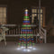 vidaXL - Vlaggenmast - kerstboom - 108 - LED's - meerkleurig - 180 - cm
