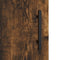 vidaXL - Hoge - kast - 69,5x31x115 - cm - bewerkt - hout - gerookt - eikenkleurig