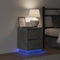 vidaXL - Nachtkastje - met - LED-verlichting - - - Betonnen - Grijs - - - 39x34,5x50 - cm