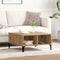 vidaXL - Salontafel - Artisan - Eiken - 60x60x30 - cm - Bewerkt - Hout