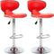 vidaXL - Barstoelen - 2 - st - kunstleer - rood