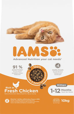 Iams Cat Kitten & Junior - Chicken - 10 kg