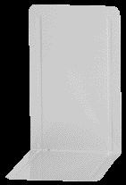 Maul - Boekensteun maul pro 140x120x240mm set 2 staal wit