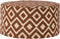 Ian AW poef dia. 80x42 cm argyle terra