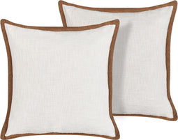 IANTHE - Sierkussen set van 2 - Off-white - 45 x 45 cm - Katoen