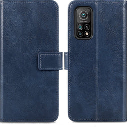 iMoshion Hoesje Geschikt voor Xiaomi Mi 10T Pro / Mi 10T Hoesje Met Pasjeshouder - iMoshion Luxe Bookcase - Donkerblauw