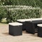 vidaXL - Hockers - met - kussens - 2 - st - 40x30x40 - cm - poly - rattan - zwart
