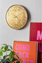 Karlsson - Discobal Wandklok - Goud - 40cm - Geluidloos - 1 AA-batterij