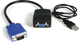 Startech ST122LE - 2-Port VGA Switch - Resolutie 2048 x 1536 px - Zwart