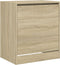 Schoenenkast 60x42x69 cm bewerkt hout sonoma eikenkleurig